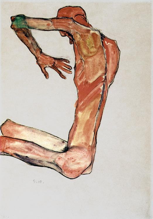Egon Schiele Male Nude